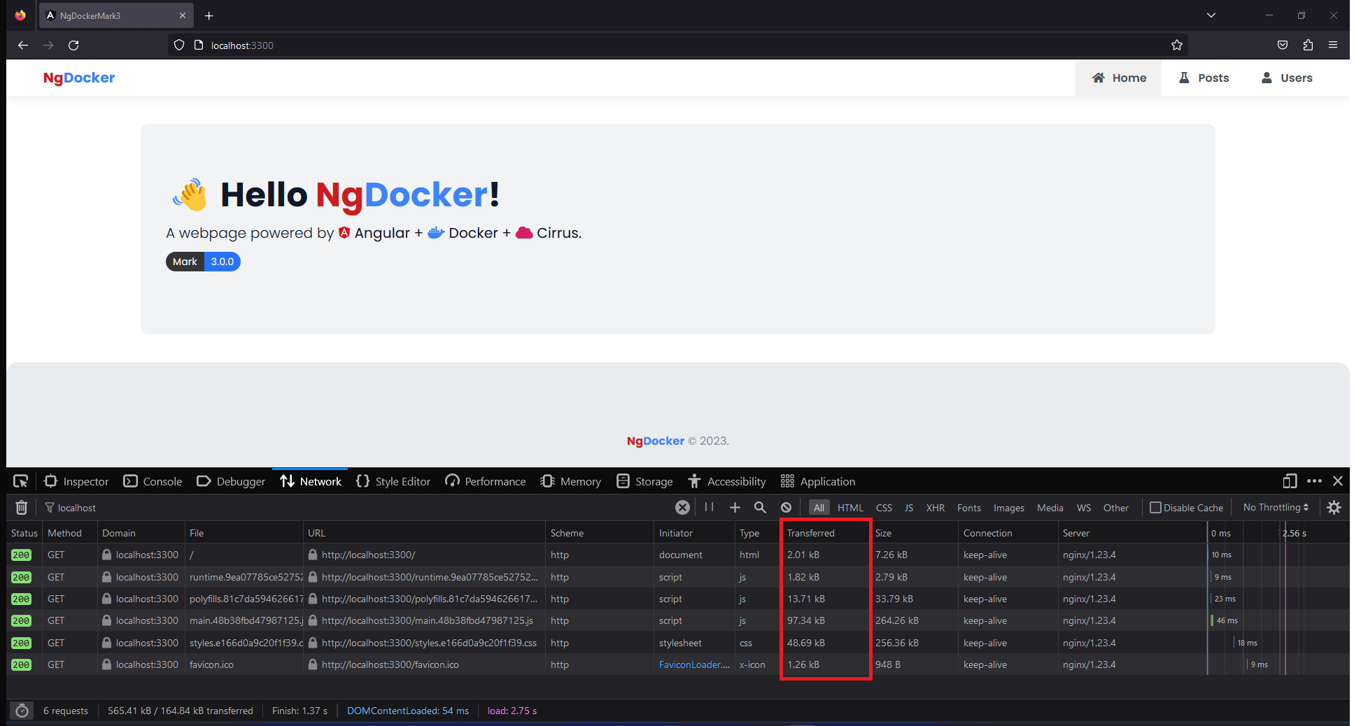 Non-Cached | NgDocker | Mark 3 | CodeOmelet